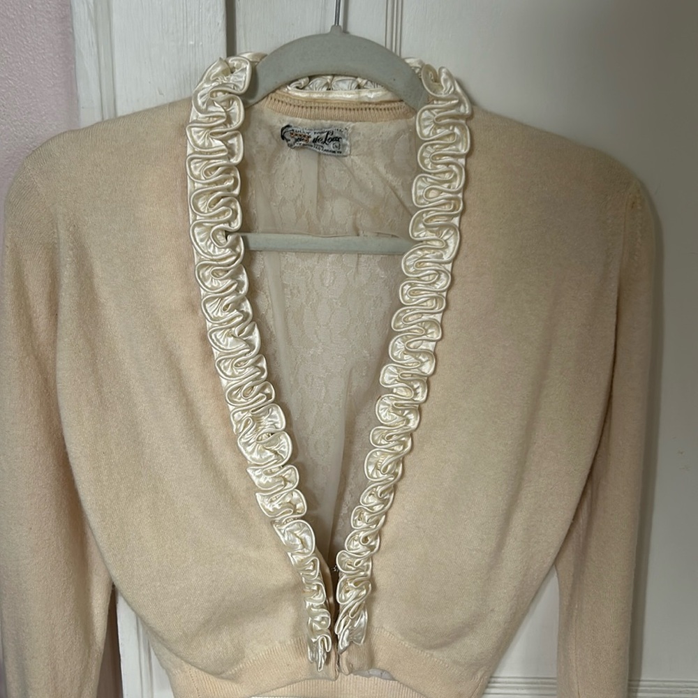 Cream Vintage Cashmere Cardigan